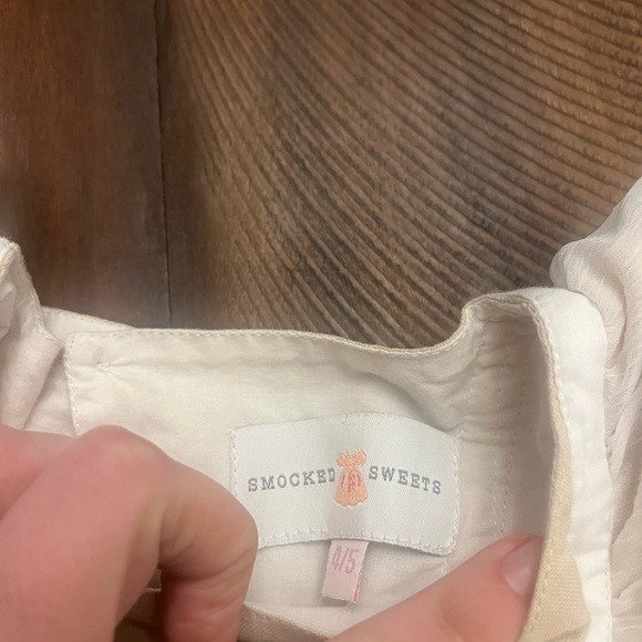 Beautiful Smocked Sweet Boutique little girl 4/5 spring dress- NWOT - Picture 5 of 8